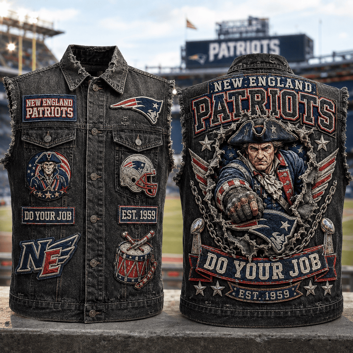 NEP PREMIUM DENIM VEST LNTH
