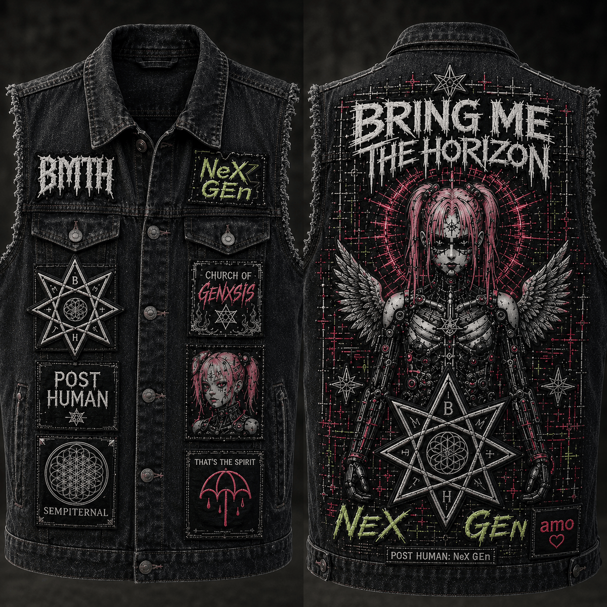 BMTH PREMIUM DENIM VEST NVH