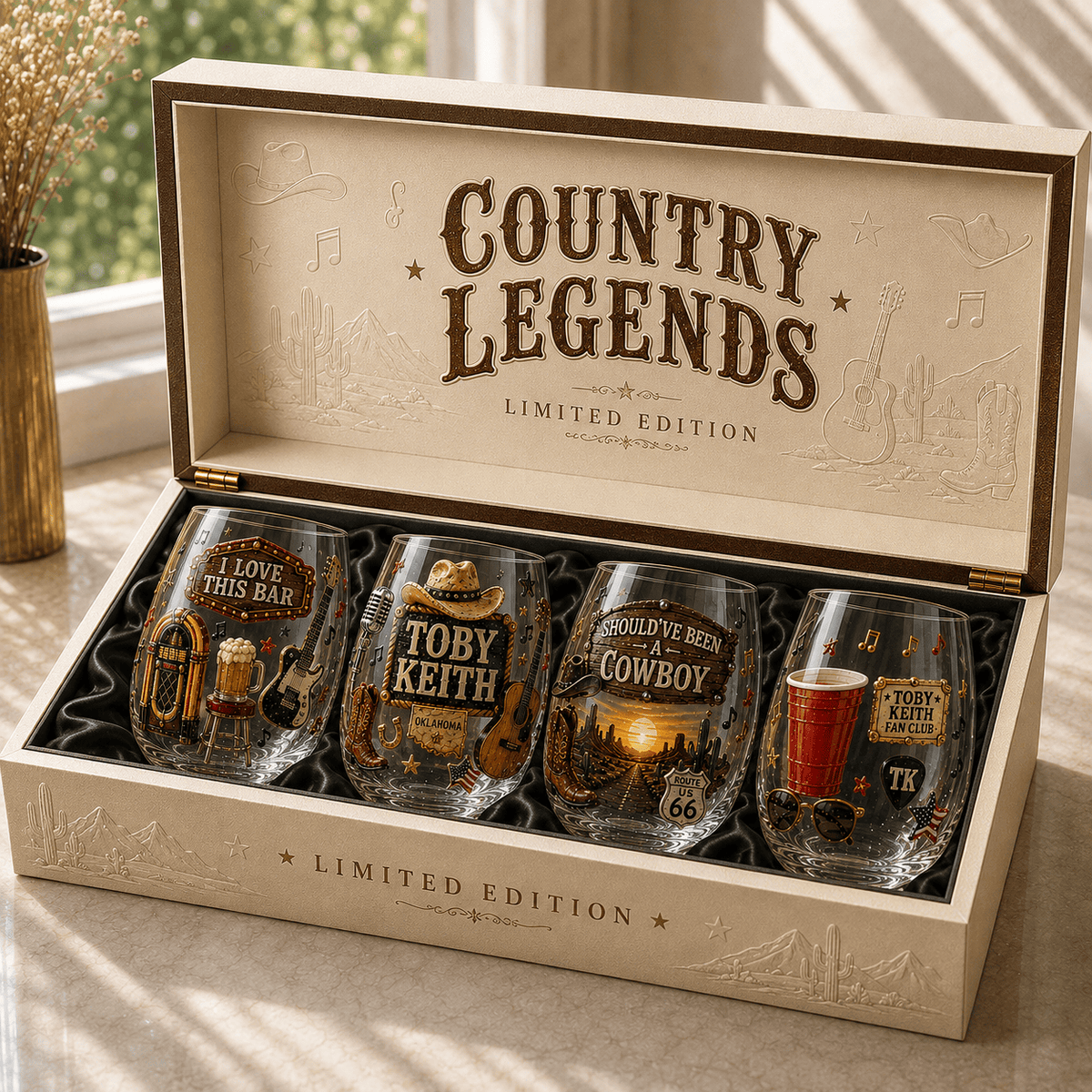 Premium TBKH Whiskey Glass Set TTTT
