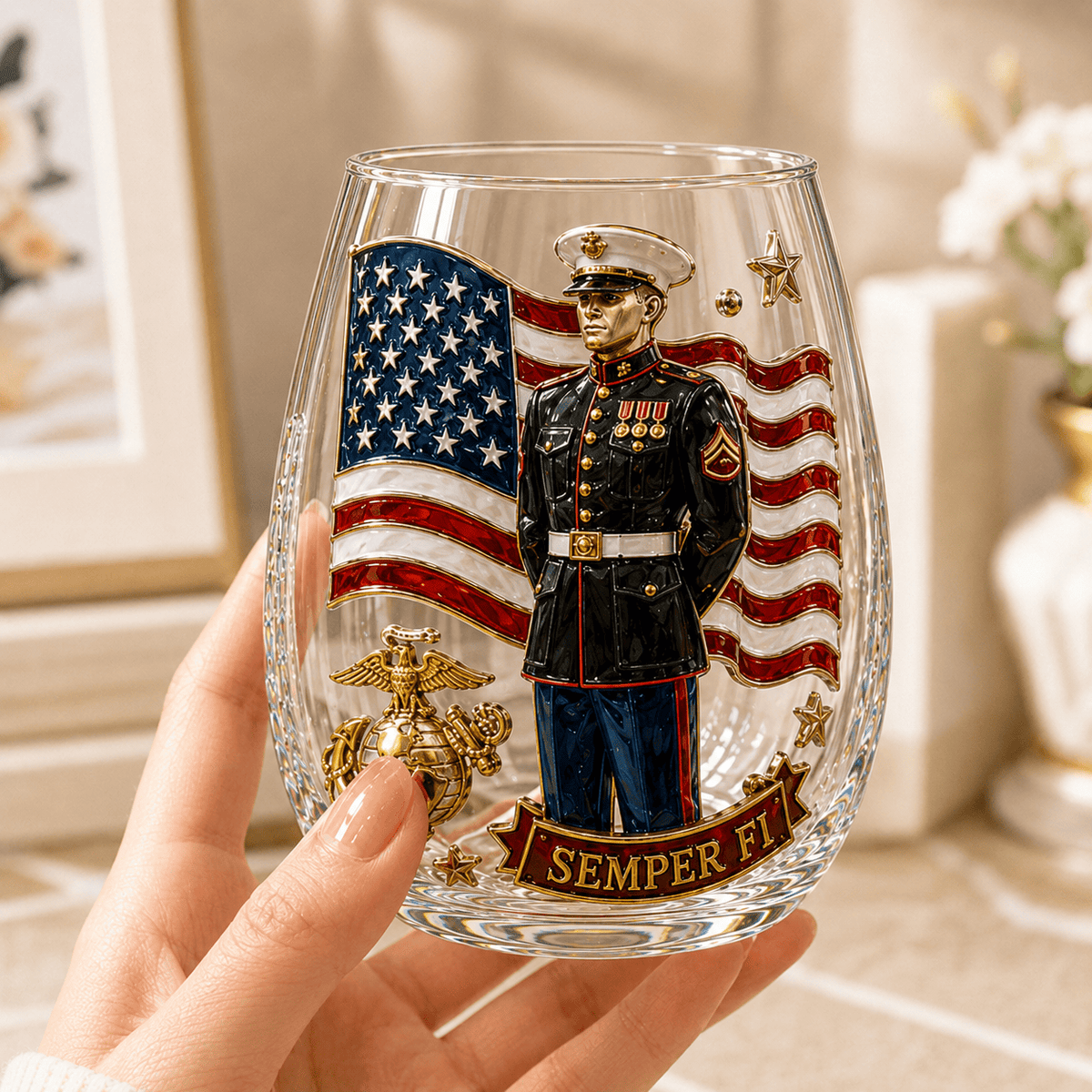 Premium USMC Whiskey Glass Set TTTT
