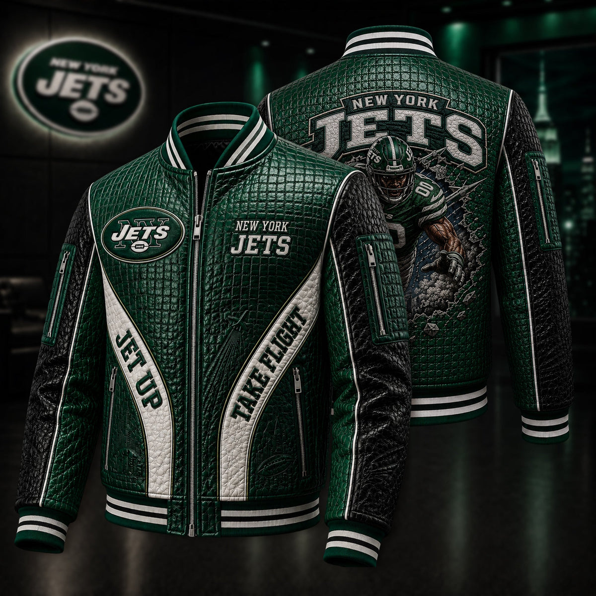 Premium NYJ Leather Zipper Jacket PVNA