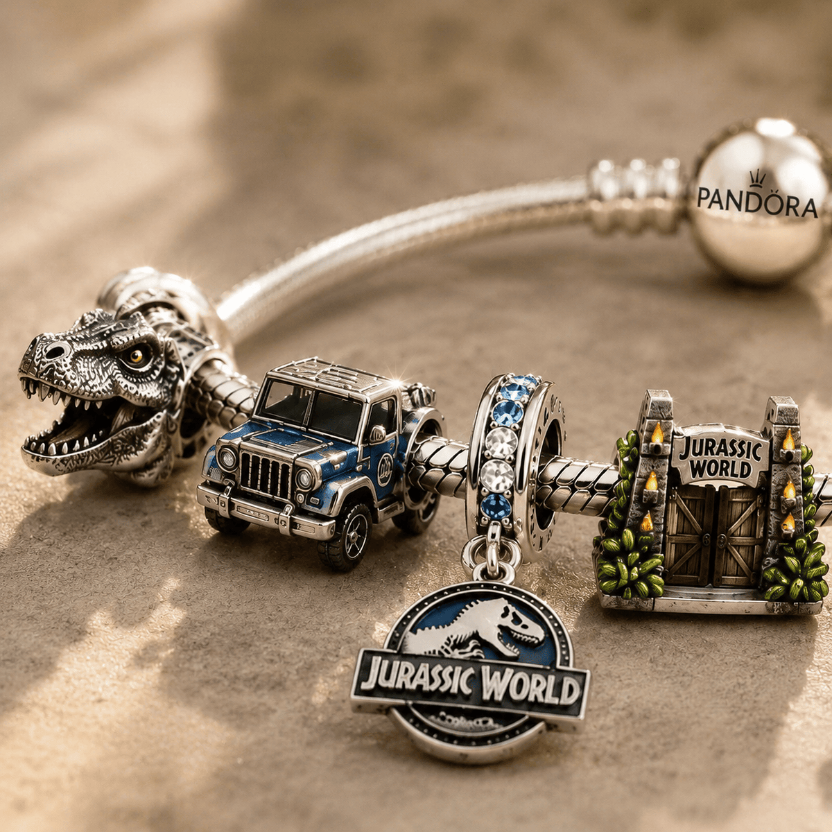 JRSW Sliver Charm Bracelet Set TTN