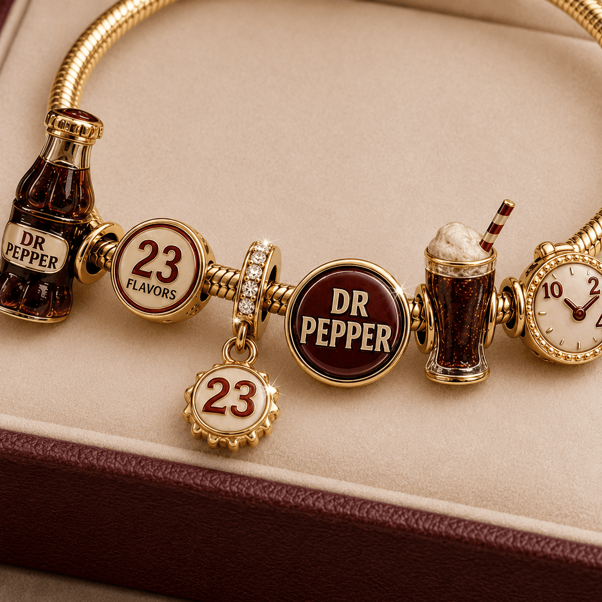 DPR Gold Charm Bracelet Set TMH