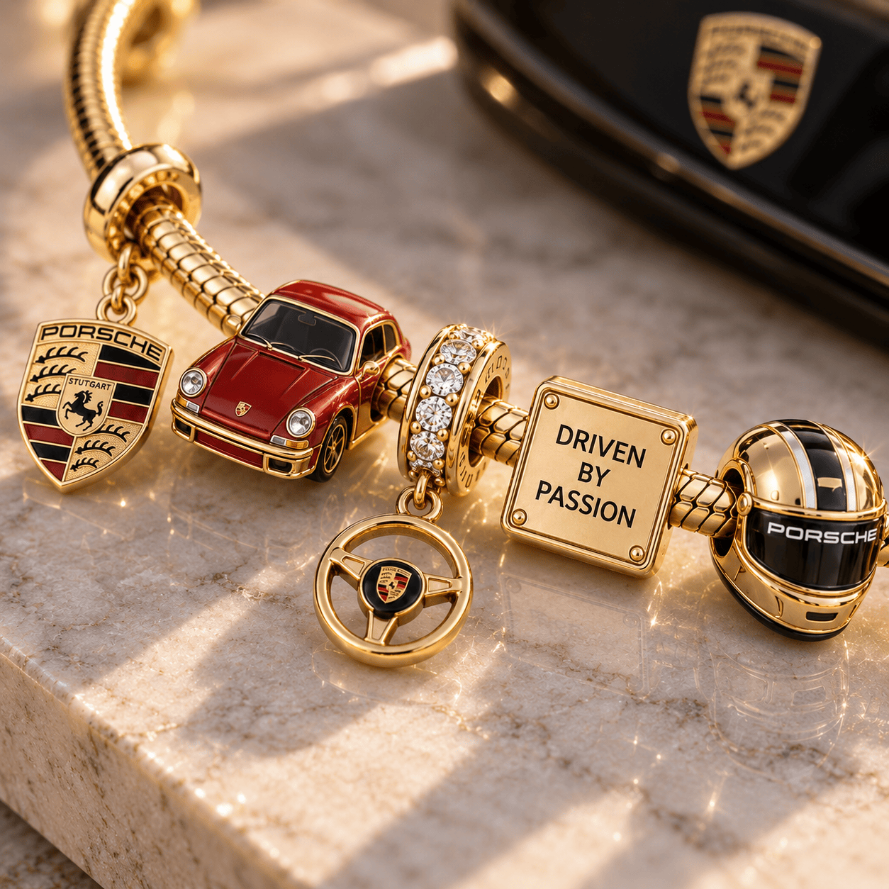 PSC Gold Charm Bracelet Set PTT