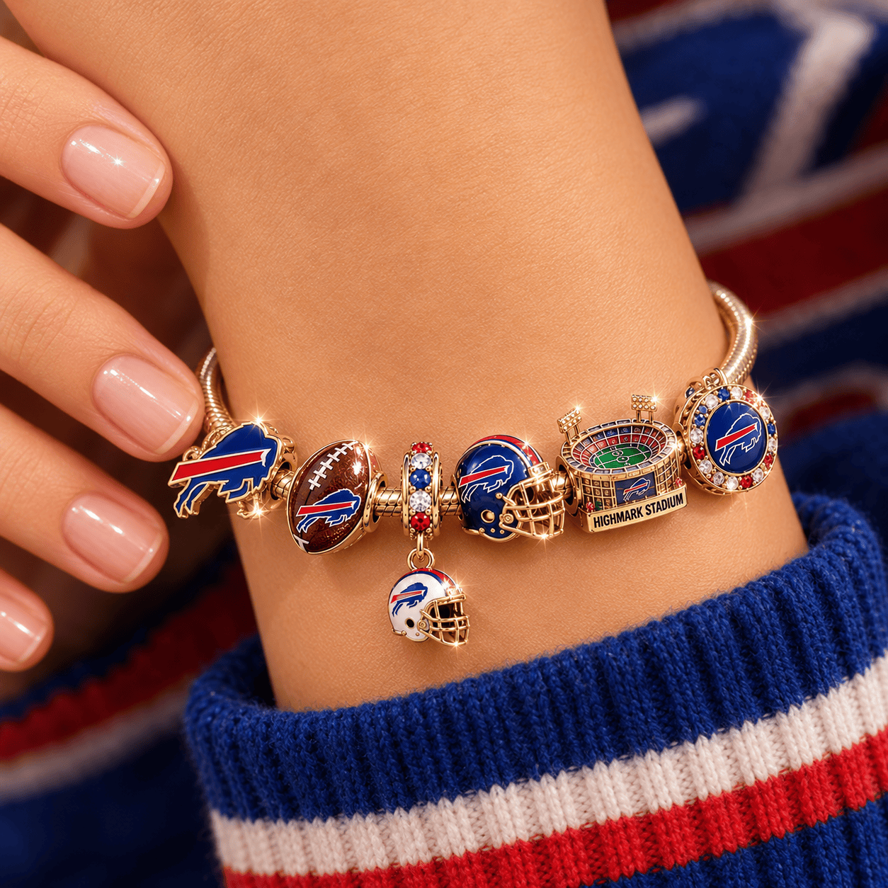 BFBL Gold Charm Bracelet Set NHVH