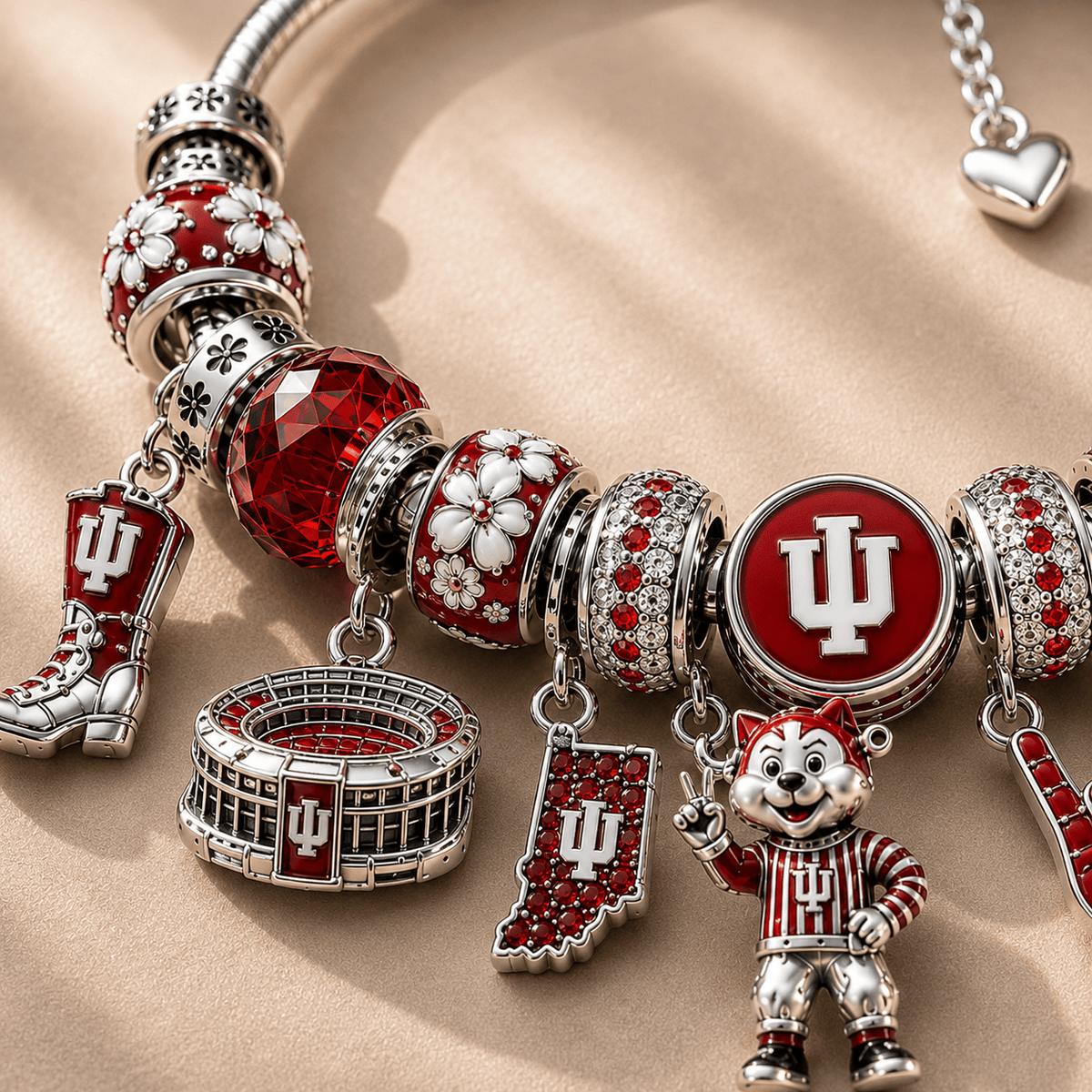 IDH Silver Charm Bracelet Set NTTB