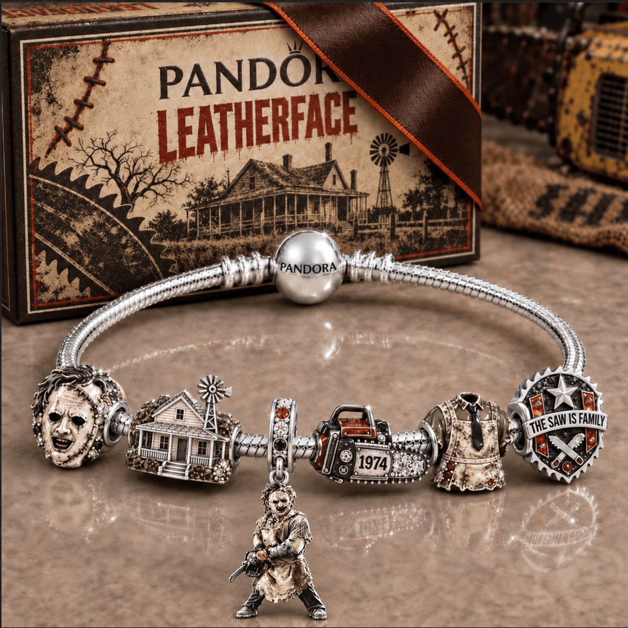 LTFA Silver Charm Bracelet Set NTVA