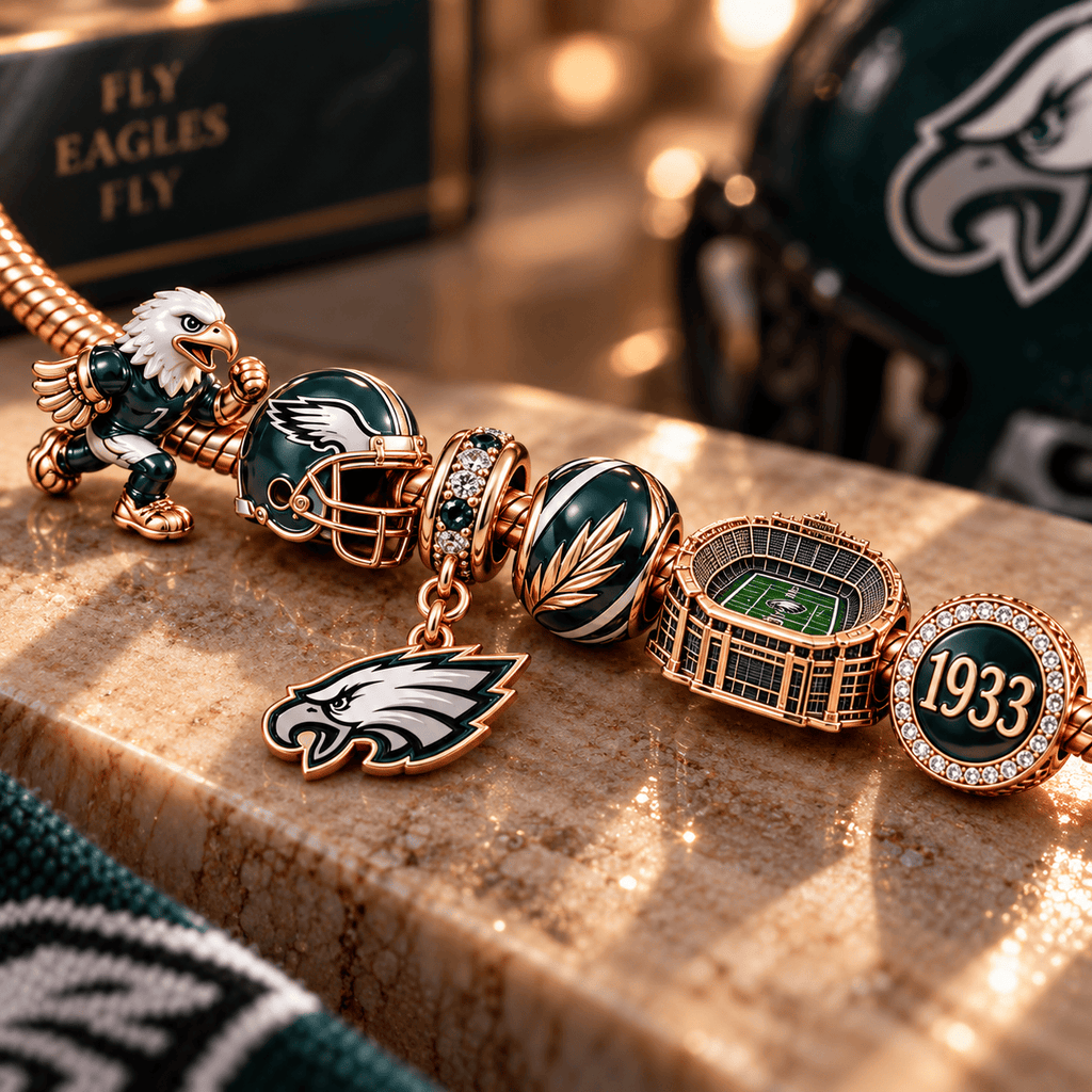 PLDE Gold Charm Bracelet Set NHVH