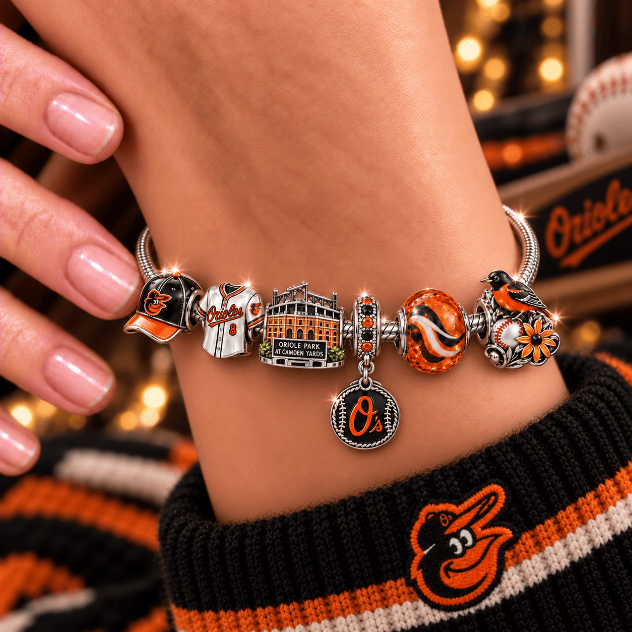 BTMO Silver Charm Bracelet Set NHVH