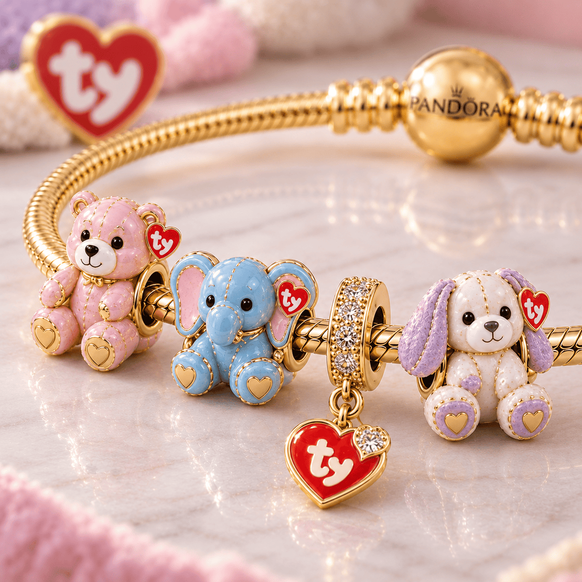 BBIS Gold Charm Bracelet Set VTH