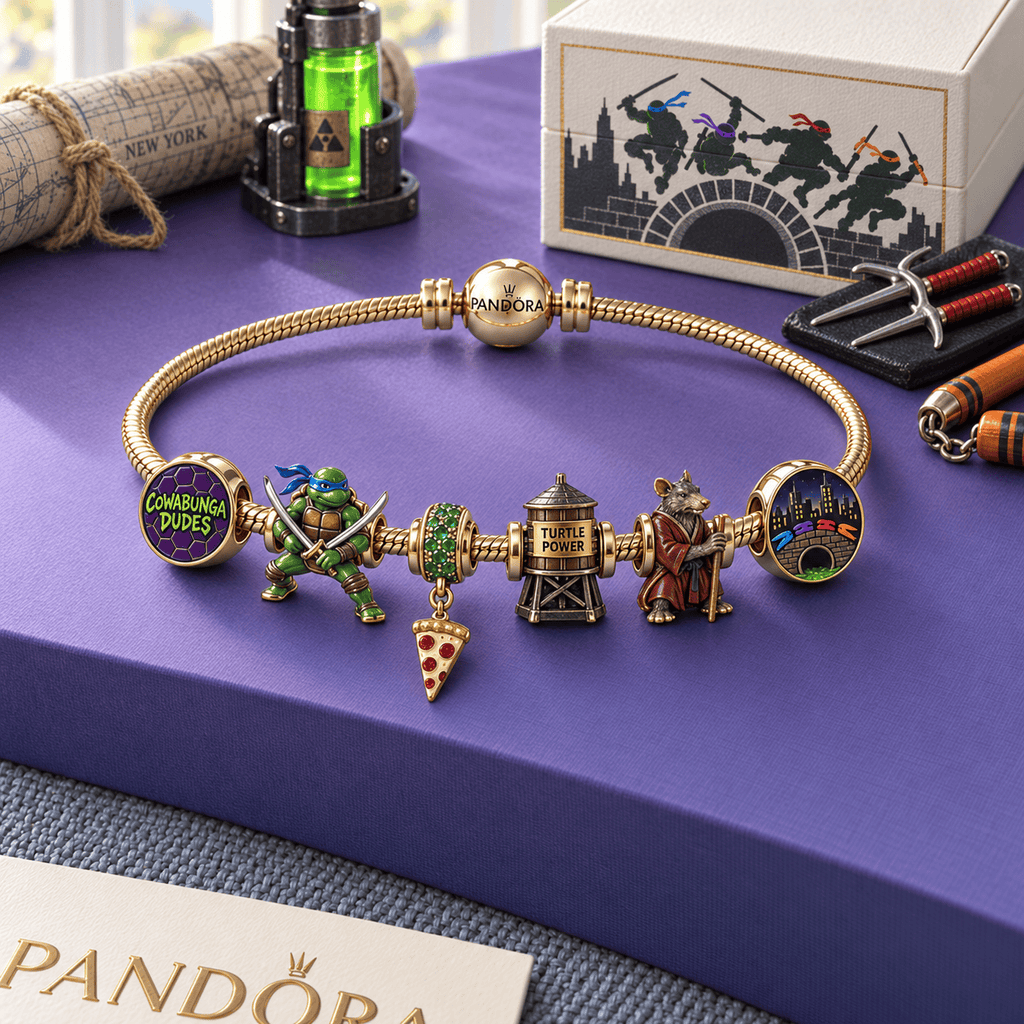 NJT Gold Charm Bracelet Set HQH