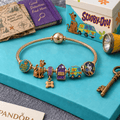 SCBD Gold Charm Bracelet Set HQH