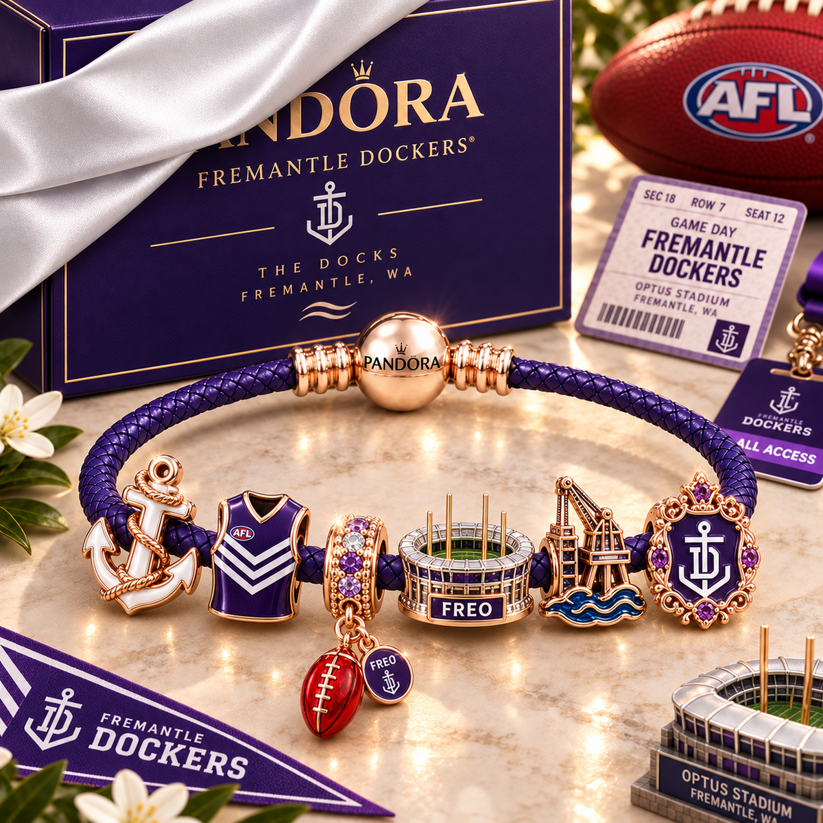 FRMT Rose Gold Charm Bracelet Set NHVH