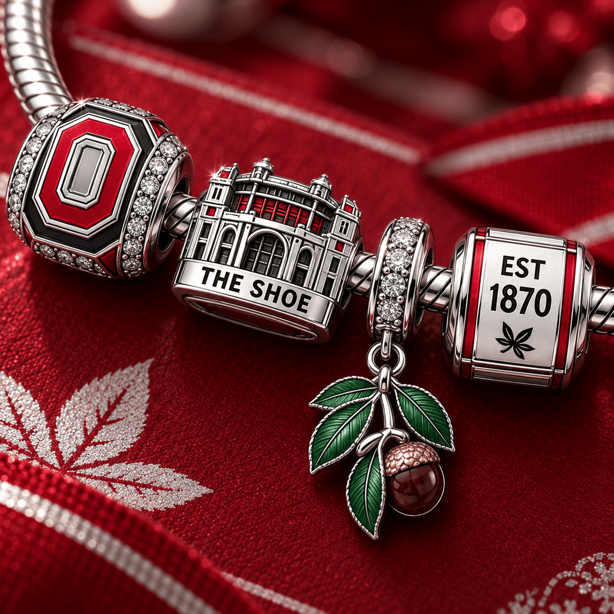 OSB Silver Charm Bracelet Set VTH