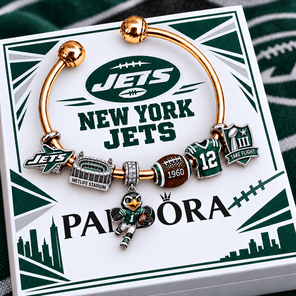 NYJ Silver Charm Bracelet Set NTVA