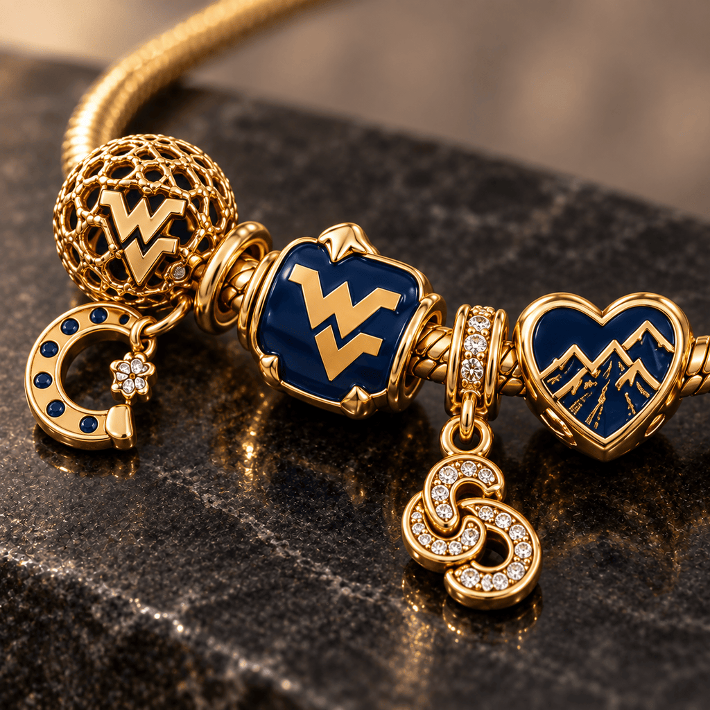 WVM Gold Charm Bracelet Set PTKL