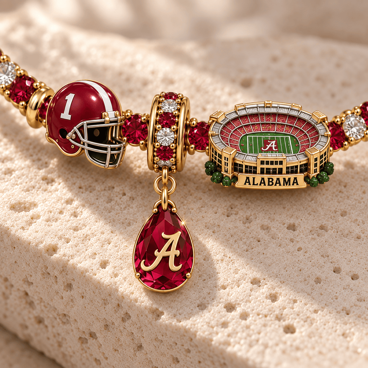ACT Gold Charm Bracelet Set NHVH
