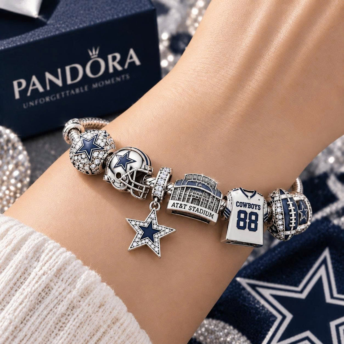 DLCB Silver Charm Bracelet Set PTT