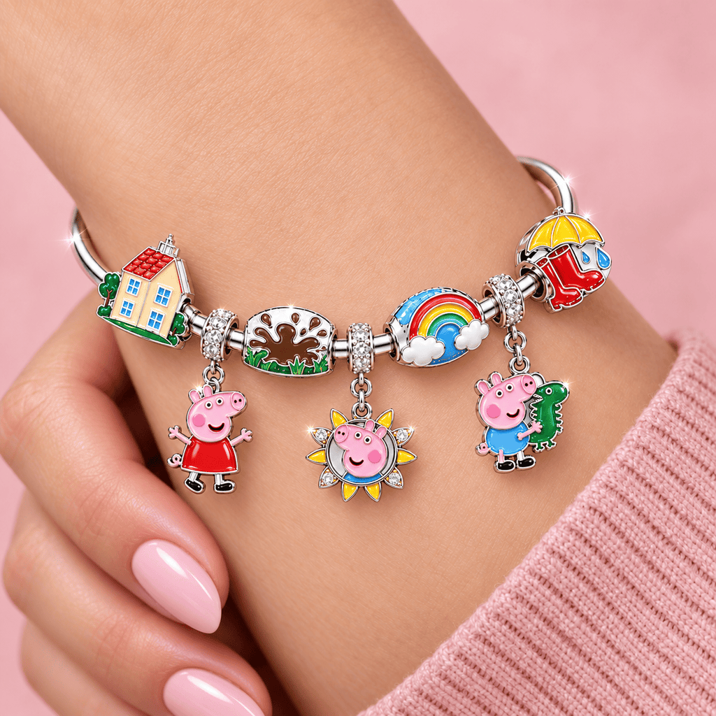 PPPG Silver Charm Bracelet Set TMH