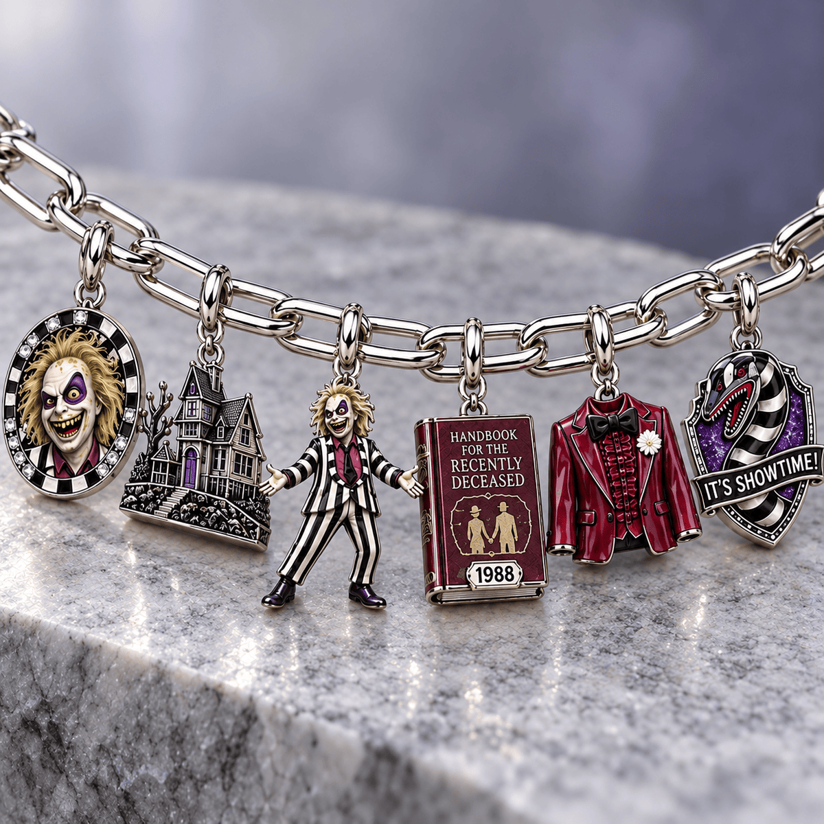 BTJ Silver Charm Bracelet Set NTVA