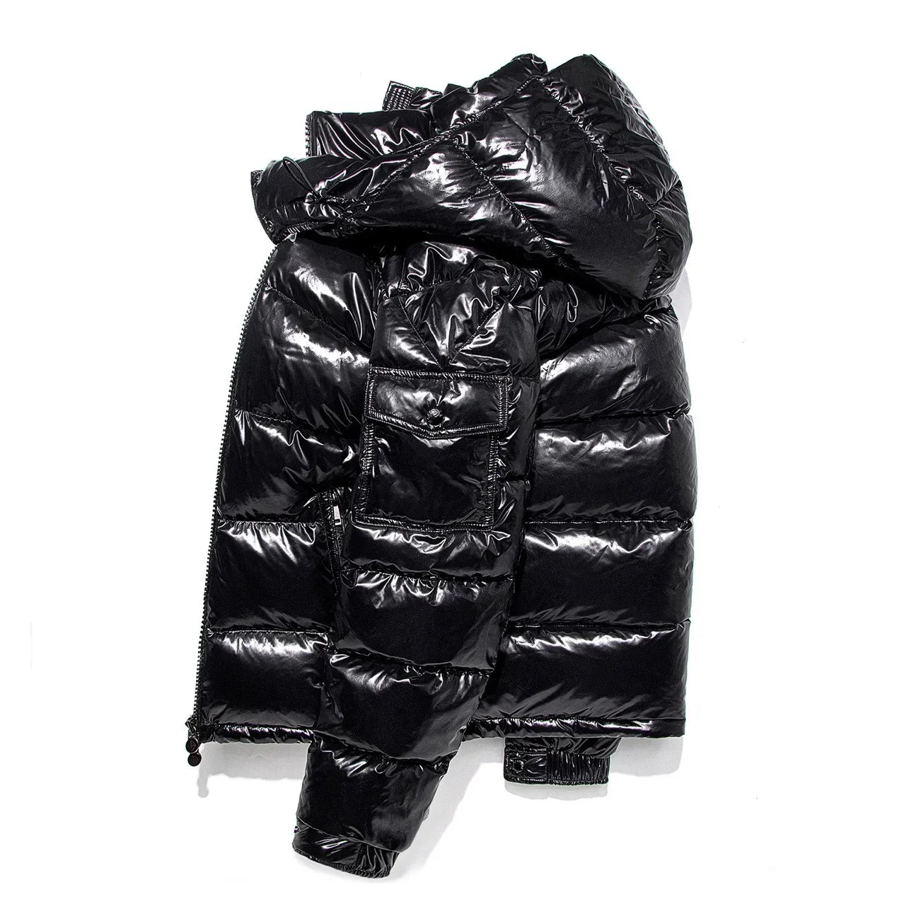Thicken Outdoor Tops Down Coats Mens High Quality Windproof Parka Warm Puffer Winter Hooded Shiny Casual White Duck Down Jackets